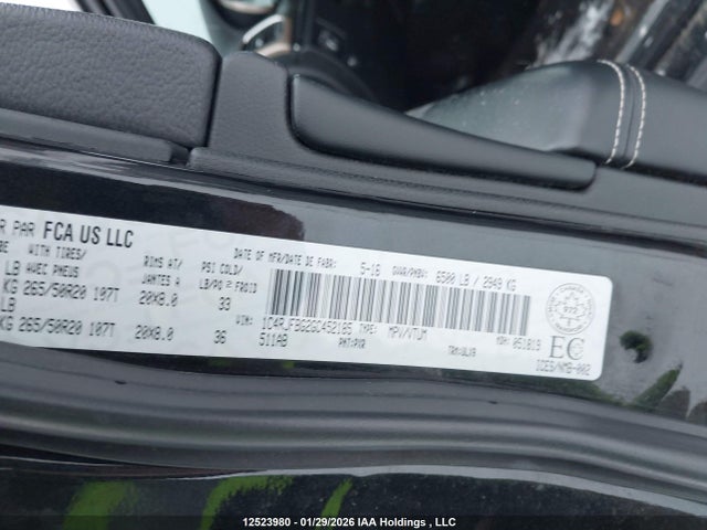 1C4RJFBG2GC452185 Jeep Grand Cherokee Limited