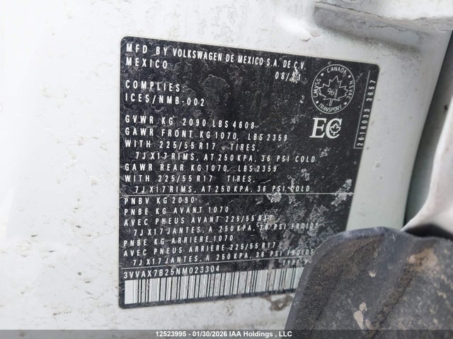 Volkswagen Taos 2022 3VVAX7B25NM023304 Image 18