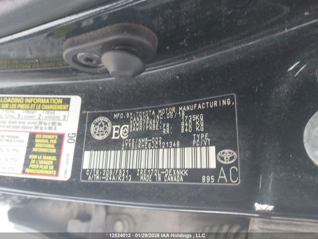 2T1BURHE6JC121348 Toyota Corolla