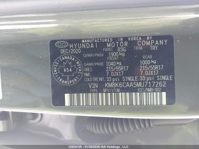KM8K6CAA5MU717262 Hyundai Kona Sel Plus