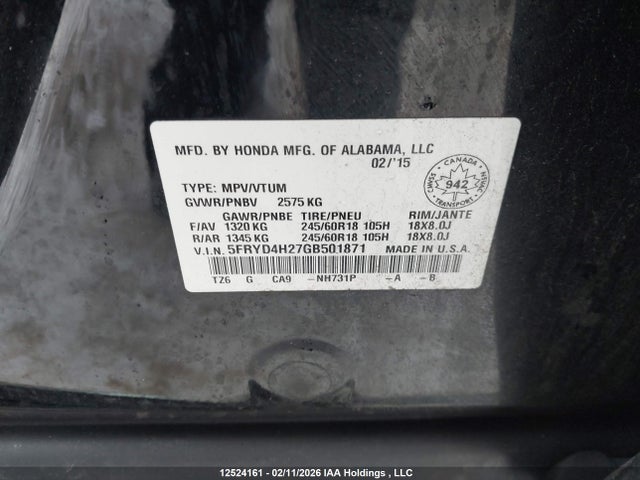 Acura MDX 2016 5FRYD4H27GB501871 Image 9