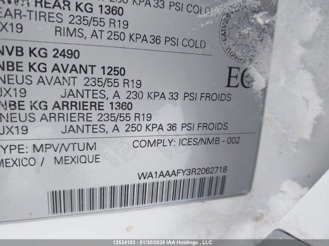 Продаж на аукціоні авто 2024 Audi Q5 45 Komfort, vin: WA1AAAFY3R2062718, номер лоту: 12524183
