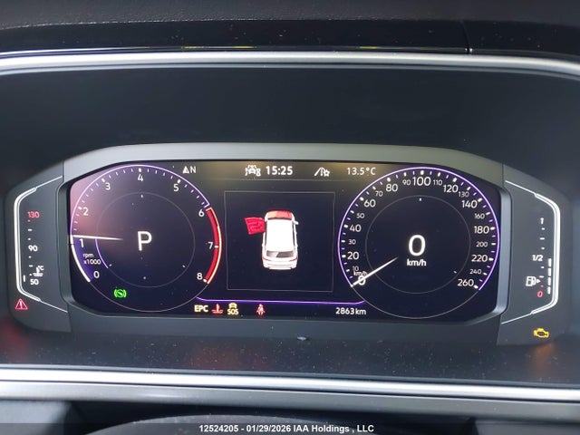 12524205 :رقم المزاد ، 3VV2C7B28SM070936 vin ، 2025 Volkswagen Taos Se Black مزاد بيع