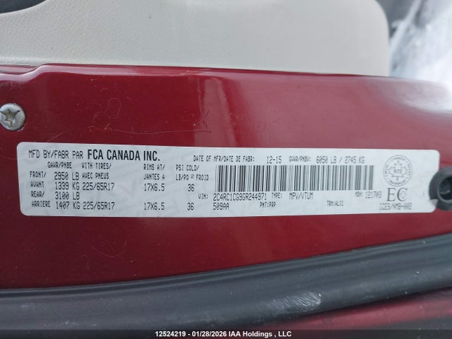 2C4RC1CG9GR244971 Chrysler Town &amp; Country Touring L