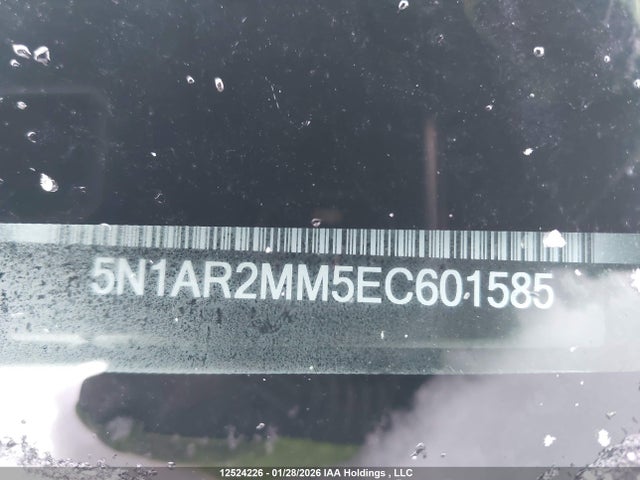5N1AR2MM5EC601585 Nissan Pathfinder Platinum/s/sl/sv