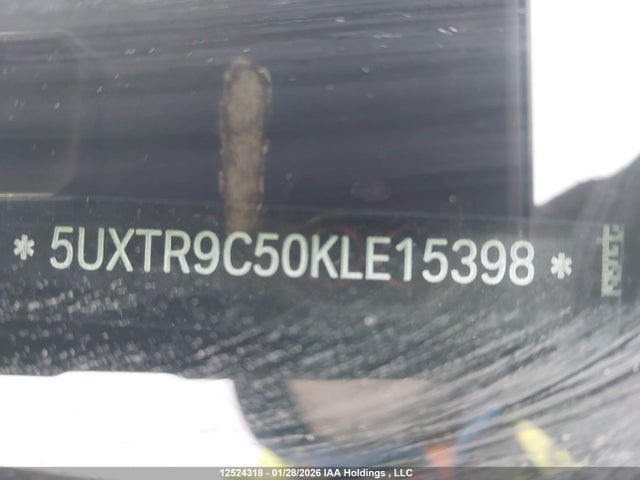 5UXTR9C50KLE15398 BMW X3 Xdrive30i