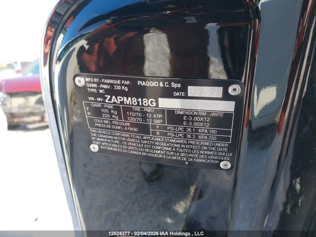 ZAPM818G4N5906999 Vespa Primavera/sprint 150