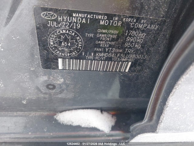 KMHD84LF5LU980013 Hyundai Elantra