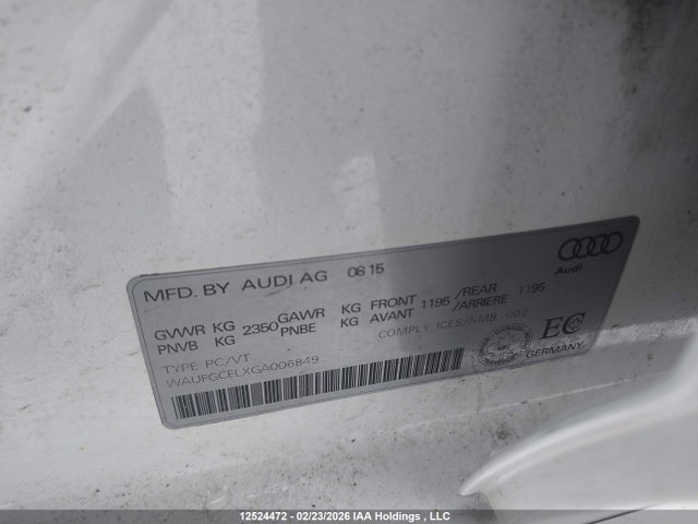 WAUFGCFLXGA006849 Audi S4