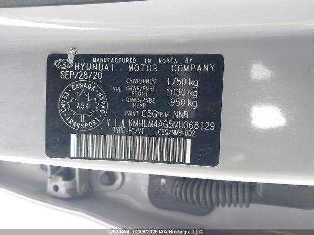 KMHLM4AG5MU068129 Hyundai Elantra