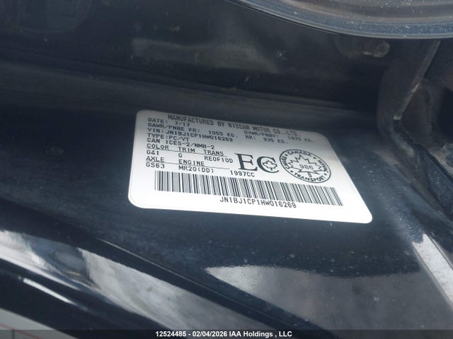 JN1BJ1CP1HW016269 Nissan Qashqai S/sv