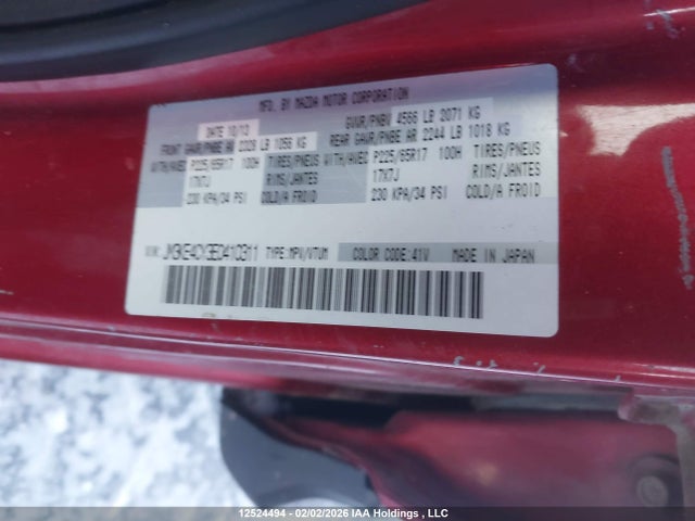 JM3KE4CY3E0410311 Mazda Cx-5 Touring
