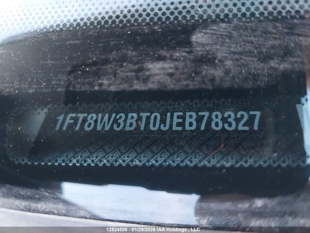 1FT8W3BT0JEB78327 Ford F350 Super Duty