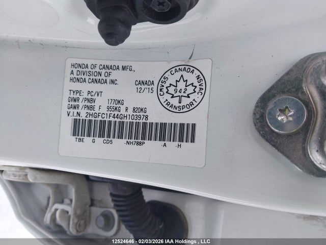 2HGFC1F44GH103978 Honda Civic