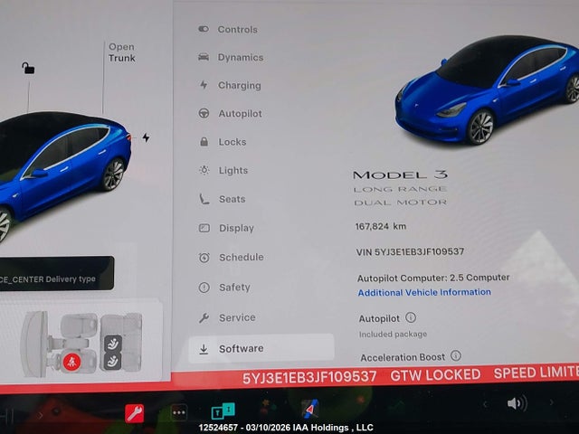 Продаж на аукціоні авто 2018 Tesla Model 3 Long Range/performance, vin: 5YJ3E1EB3JF109537, номер лоту: 12524657