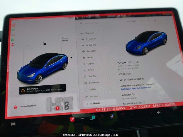 Продаж на аукціоні авто 2018 Tesla Model 3 Long Range/performance, vin: 5YJ3E1EB3JF109537, номер лоту: 12524657