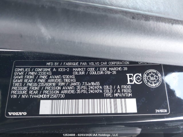 Volvo Xc60 T5/premier 2015 YV440MDB1F2587730 Image 9