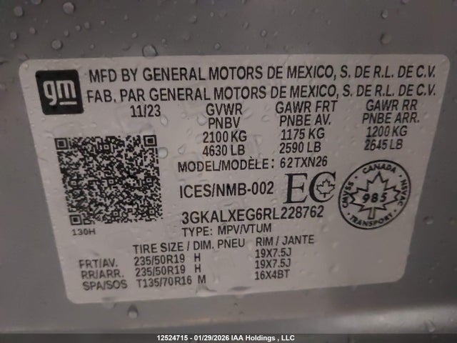 3GKALXEG6RL228762 GMC Terrain Denali