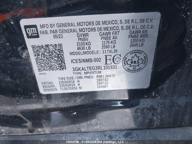 3GKALTEG3RL101931 GMC Terrain
