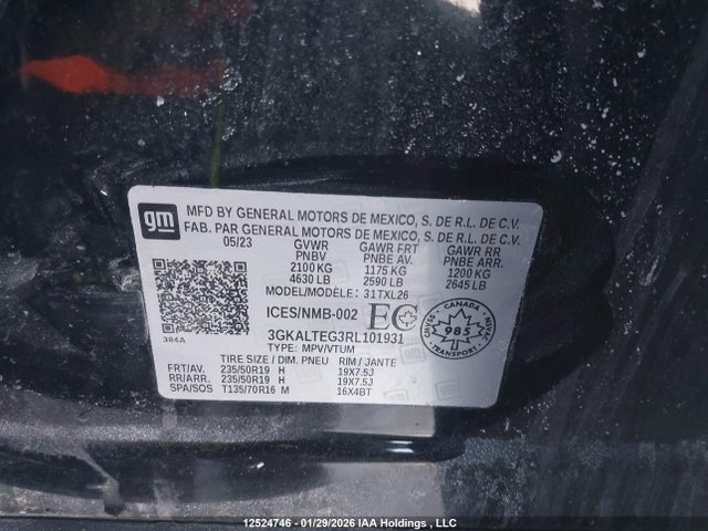3GKALTEG3RL101931 GMC Terrain
