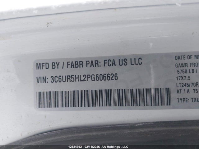 RAM 2500 Tradesman 2023 3C6UR5HL2PG606626 Image 9
