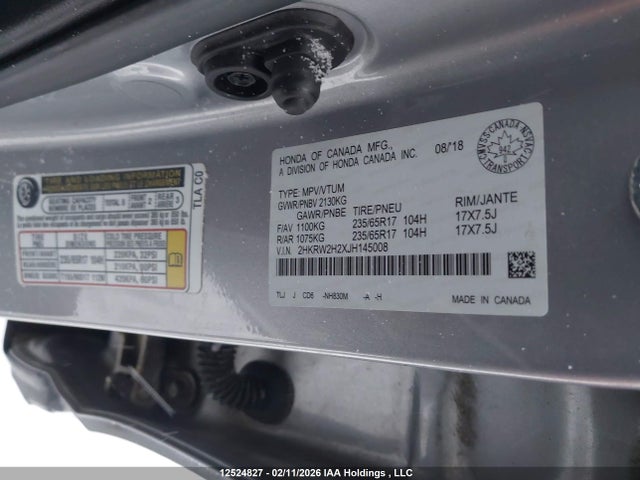 2HKRW2H2XJH145008 Honda CR-V