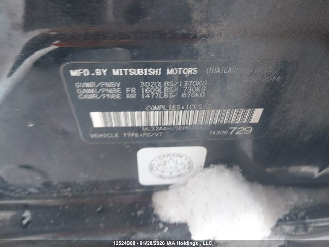 Mitsubishi MIRAGE SE 2014 ML32A4HJ5EH020220 Image 9