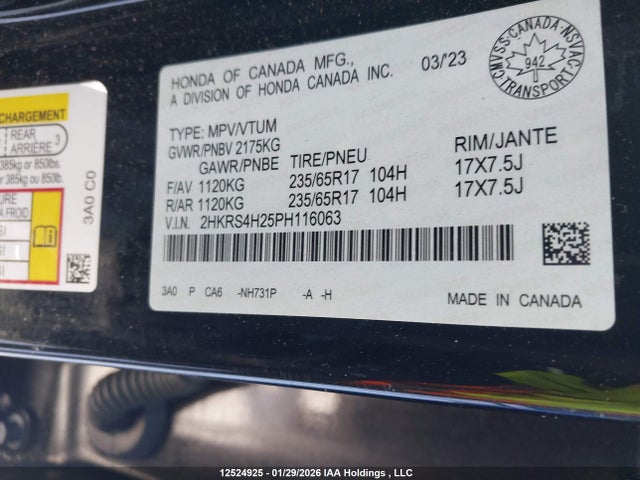 Honda CR-V 2023 2HKRS4H25PH116063 Image 18