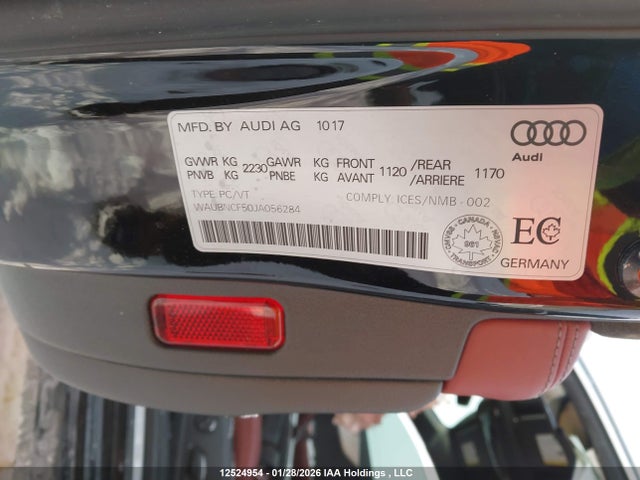 WAUBNCF50JA056284 Audi A5 2.0t Progressiv