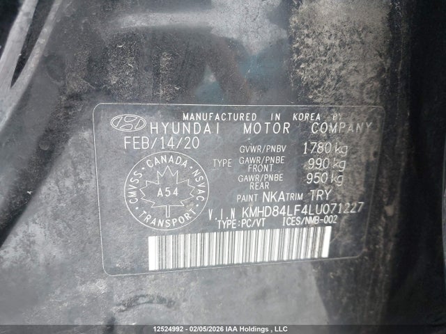 KMHD84LF4LU071227 Hyundai Elantra Sel/value/limited
