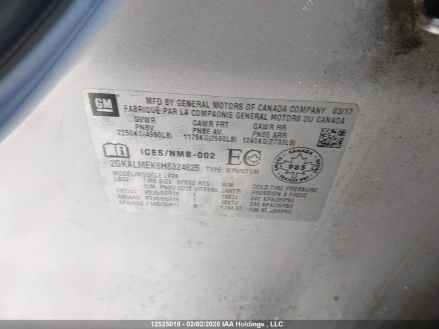 2GKALMEK8H6324625 GMC Terrain