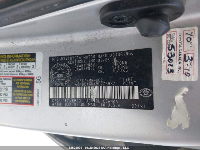 Aukcja sprzedaży 2009 Toyota Camry, vin: 4T1BE46KX9U276987, numer aukcji: 12525036