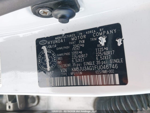 KM8JU3AG1FU046746 Hyundai TUCSON GLS