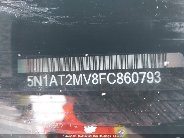 5N1AT2MV8FC860793 Nissan Rogue S/sl/sv