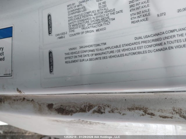 3AKJHHDR7TSWL7794 Freightliner New Cascadia 126