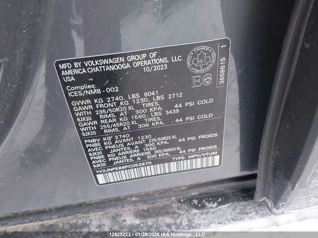 1V2JNPE88PC052870 Volkswagen ID.4 PRO