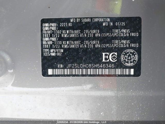 Subaru Forester Sport 2025 JF2SLDHC8SH546346 Image 9