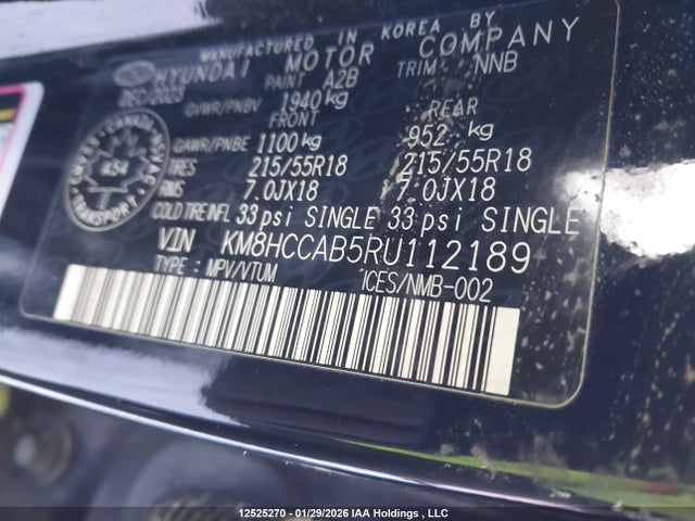 KM8HCCAB5RU112189 Hyundai Kona