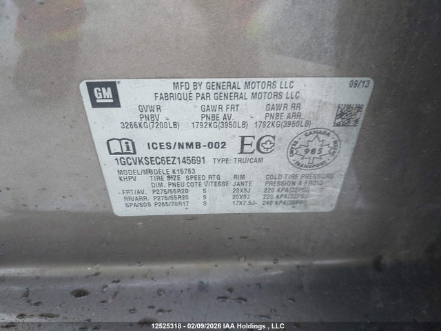 1GCVKSEC6EZ145691 Chevrolet Silverado 1500 1lz/2lz