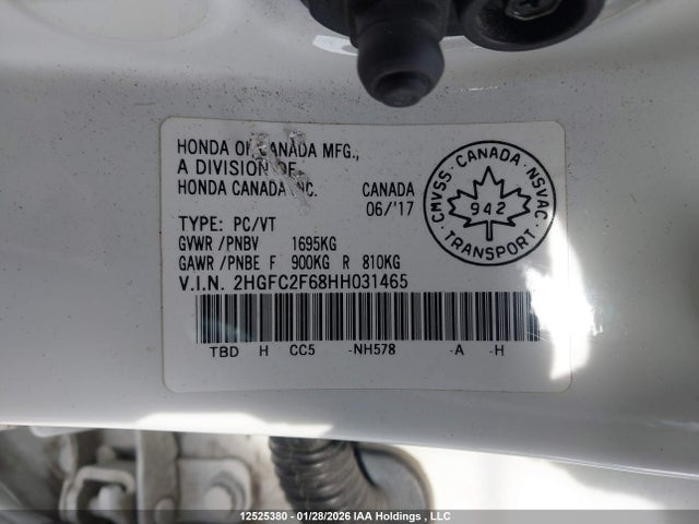 Honda Civic Lx 2017 2HGFC2F68HH031465 Image 9