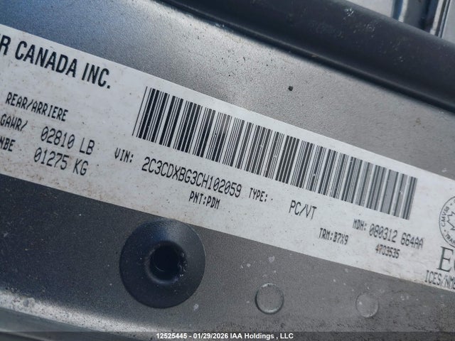 Продаж на аукціоні авто 2012 Dodge Charger Se, vin: 2C3CDXBG3CH102059, номер лоту: 12525445
