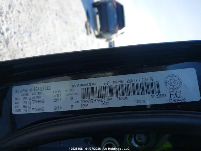 RAM 1500 2017 1C6RR7MT2HS704833 Image 9