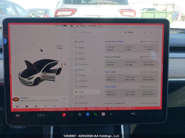 5YJ3E1EA9LF704001 Tesla Model 3 Standard Range Plus