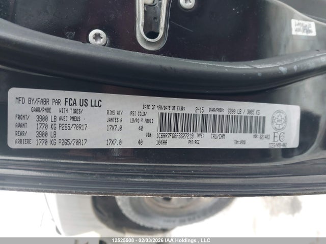 1C6RR7FG8FS627219 RAM 1500 St