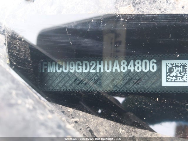 1FMCU9GD2HUA84806 Ford ESCAPE SE