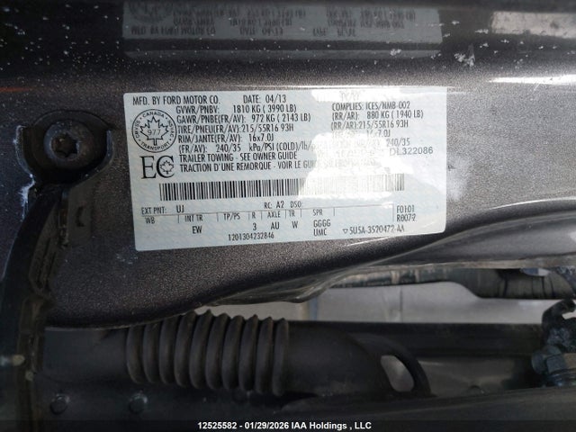 2013 Ford Focus მანქანა იყიდება აუქციონზე, vin: 1FADP3F29DL322086, აუქციონის ნომერი: 12525582