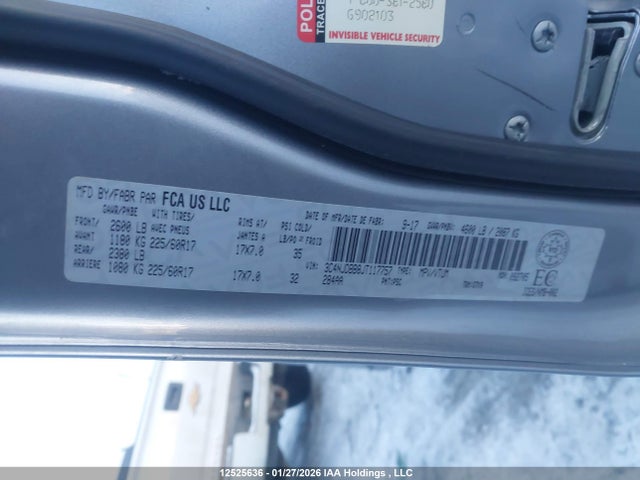 Aukcja sprzedaży 2018 Jeep Compass Latitude, vin: 3C4NJDBB8JT117757, numer aukcji: 12525636