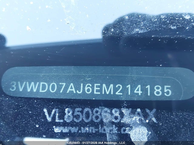 3VWD07AJ6EM214185 Volkswagen JETTA SE