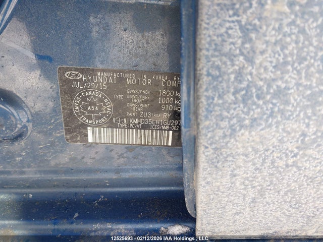 KMHD35LH1GU297446 Hyundai Elantra