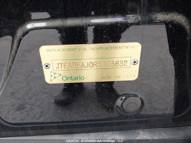 2024 Toyota Land Cruiser 1958 მანქანა იყიდება აუქციონზე, vin: JTEABFAJ0R5003632, აუქციონის ნომერი: 12525720